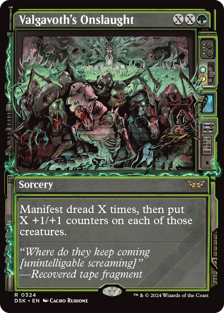 Valgavoth's Onslaught (Showcase) (DSK-324) - Duskmourn: House of Horror: (Showcase) Foil-1