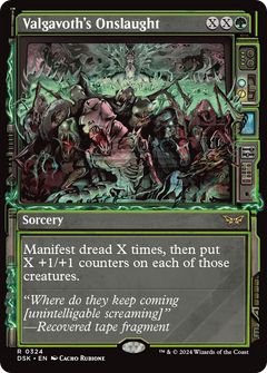 Valgavoth's Onslaught (Showcase) (DSK-324) - Duskmourn: House of Horror: (Showcase) Foil-1