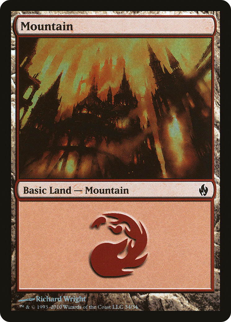 Mountain (34) [Premium Deck Series: Fire and Lightning]-1