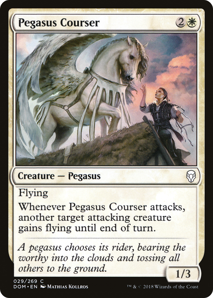 Pegasus Courser [Dominaria]-1