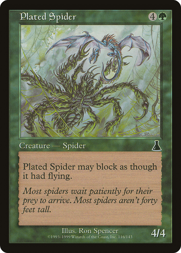 Plated Spider [Urza's Destiny]-1