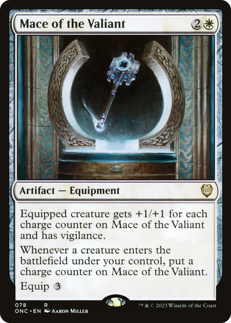 Mace of the Valiant [Phyrexia: All Will Be One Commander]-2