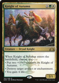 Knight of Autumn (Promo Pack) [Guilds of Ravnica Promos]-1
