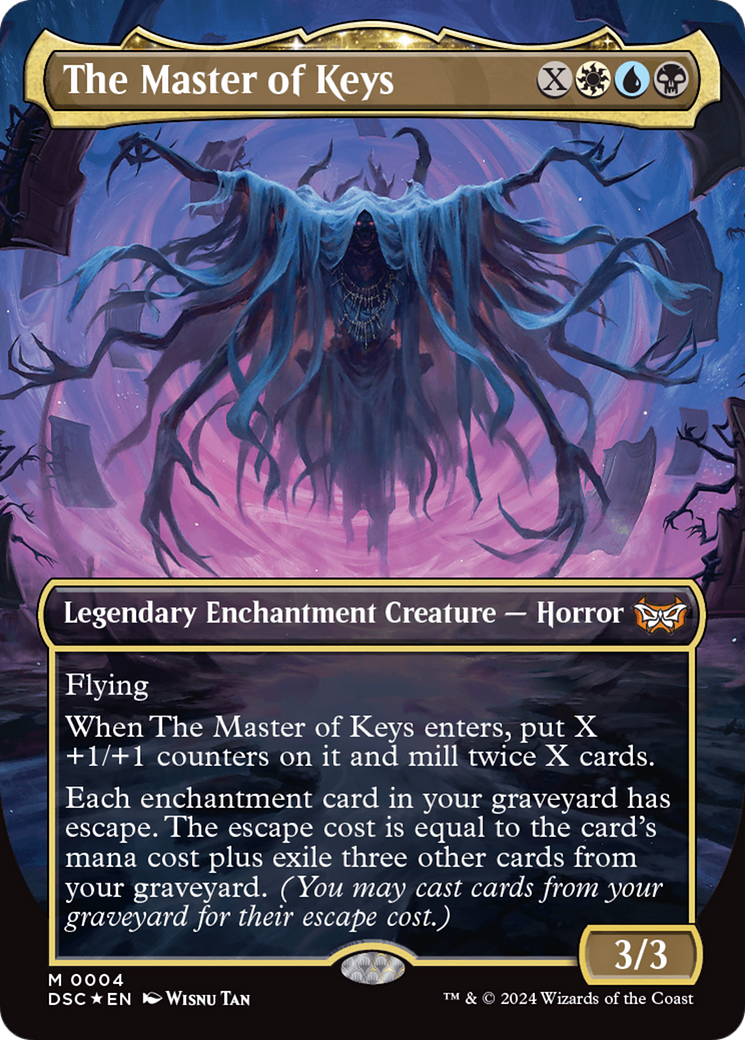 The Master of Keys (Borderless) [Duskmourn: House of Horror Commander]-1