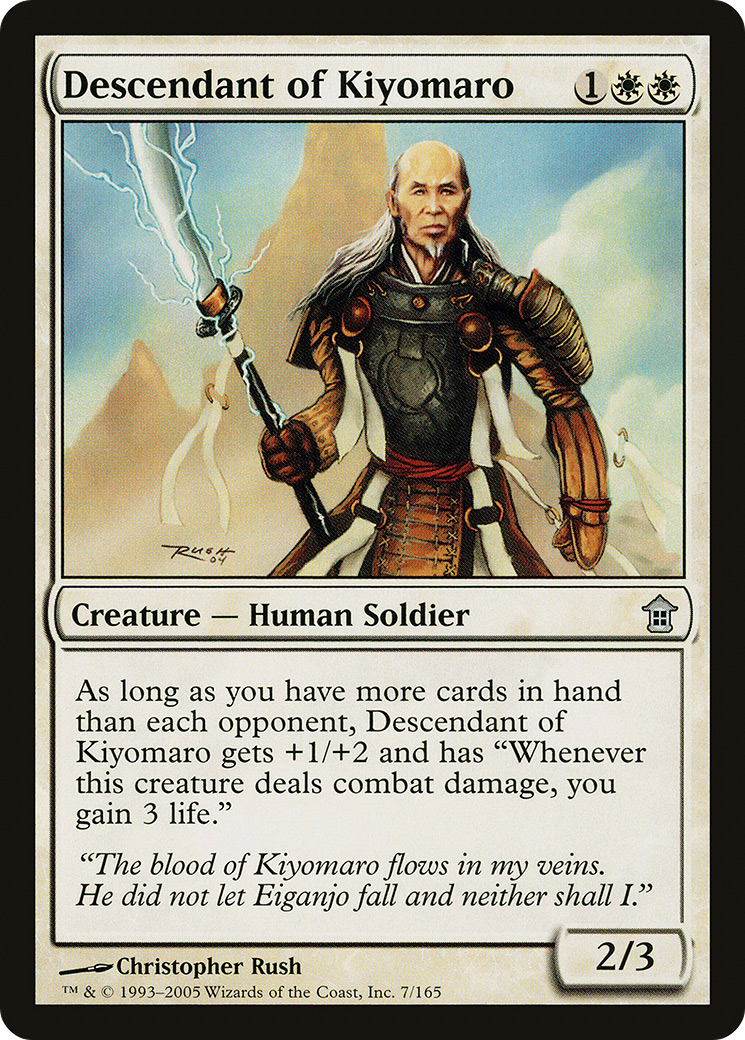 Descendant of Kiyomaro [Saviors of Kamigawa]-1