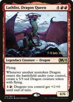 Lathliss, Dragon Queen [Core Set 2019 Prerelease Promos]-1
