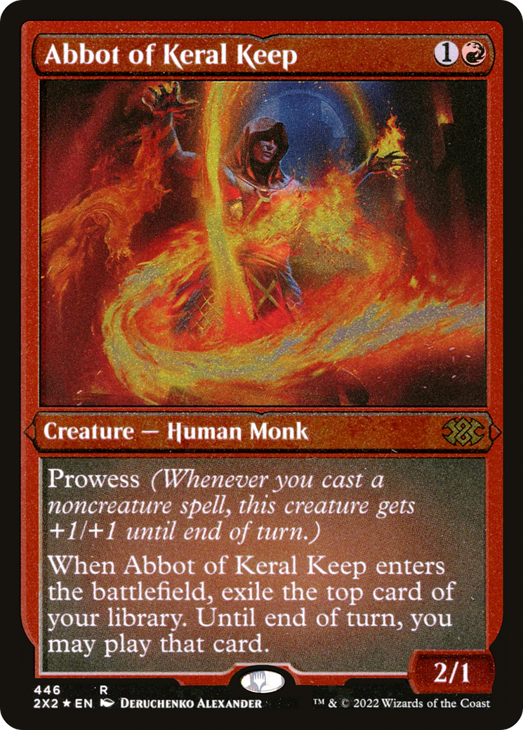 Abbot of Keral Keep (Foil Etched) [Double Masters 2022]-1
