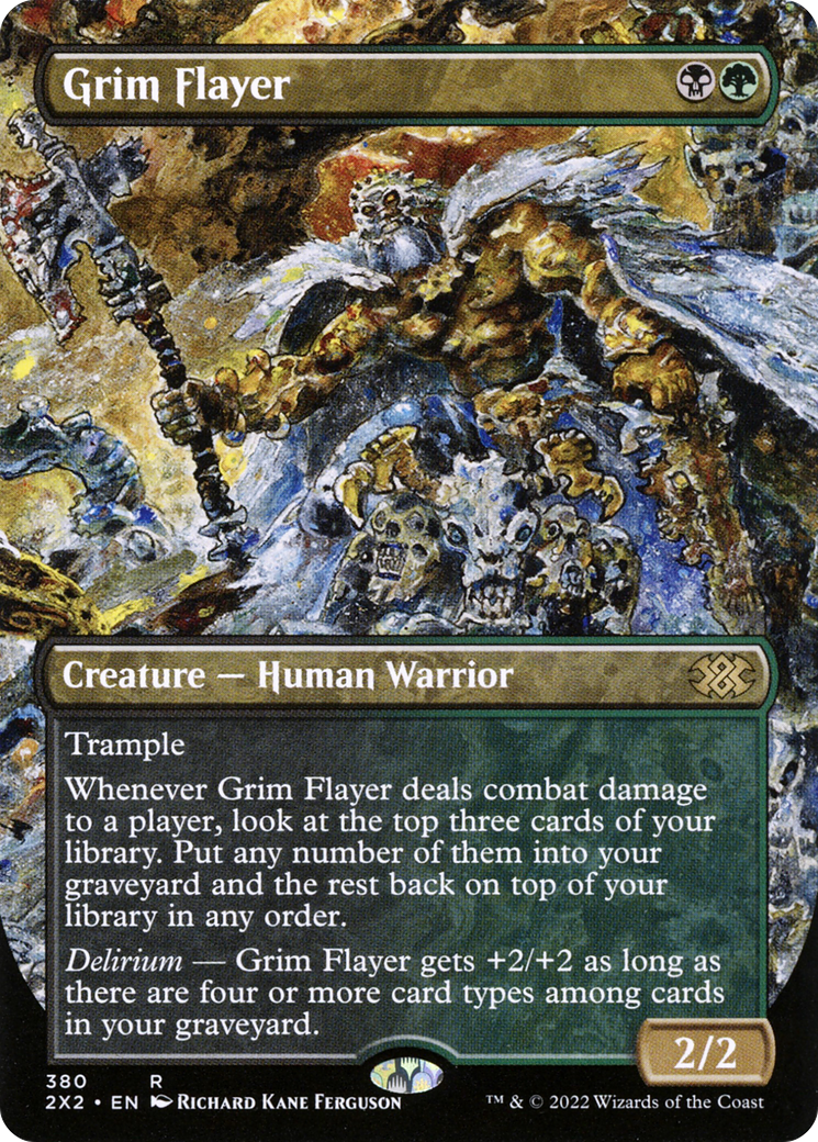 Grim Flayer (Borderless Alternate Art) [Double Masters 2022]-1
