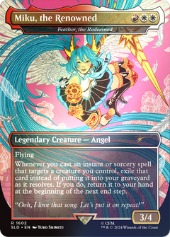 Miku, the Renowned - Feather, the Redeemed (Rainbow Foil) [Secret Lair Drop Series]-1