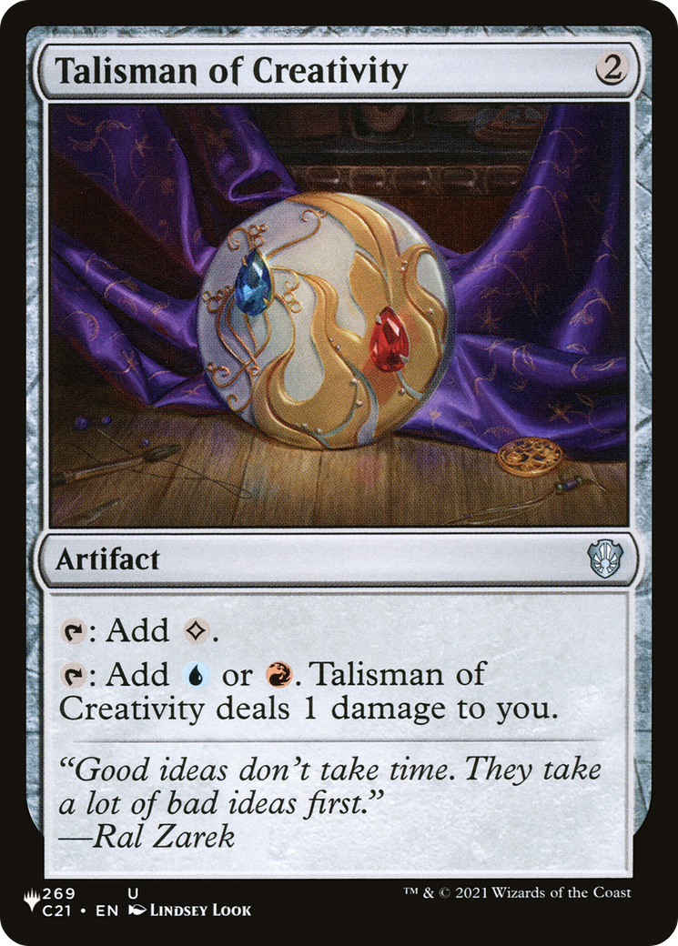Talisman of Creativity [Secret Lair: Heads I Win, Tails You Lose]-1
