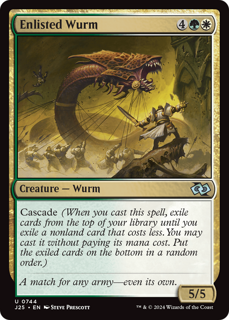 Enlisted Wurm [Foundations Jumpstart]-1