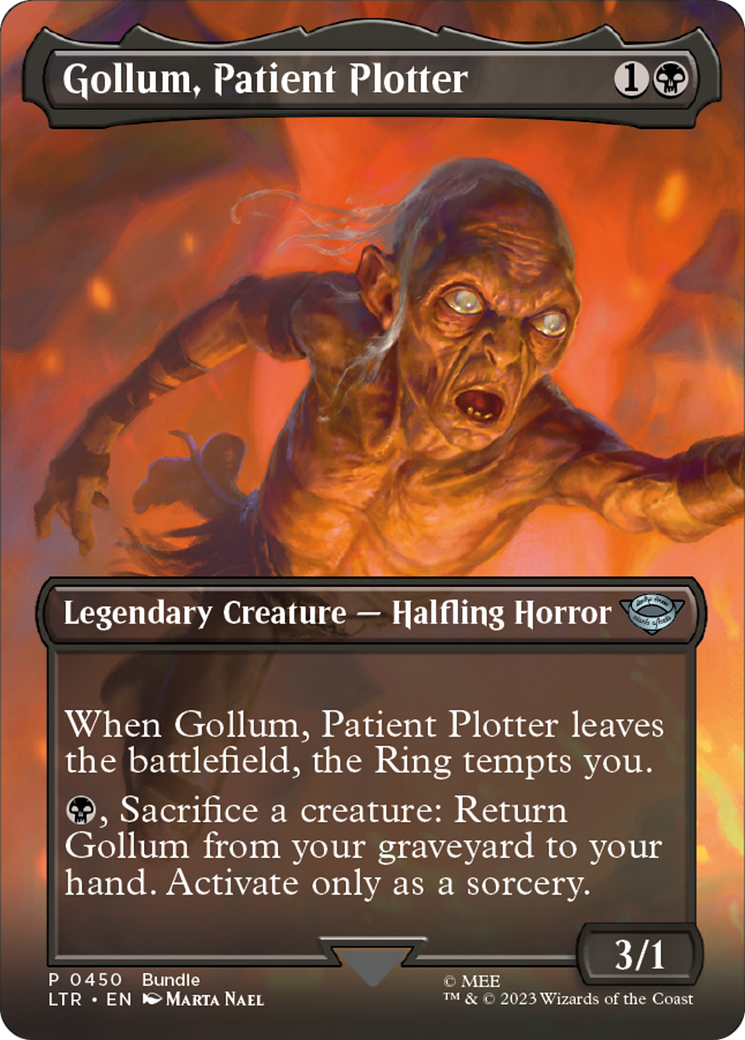 Gollum, Patient Plotter (Borderless Alternate Art) [The Lord of the Rings: Tales of Middle-Earth]-1