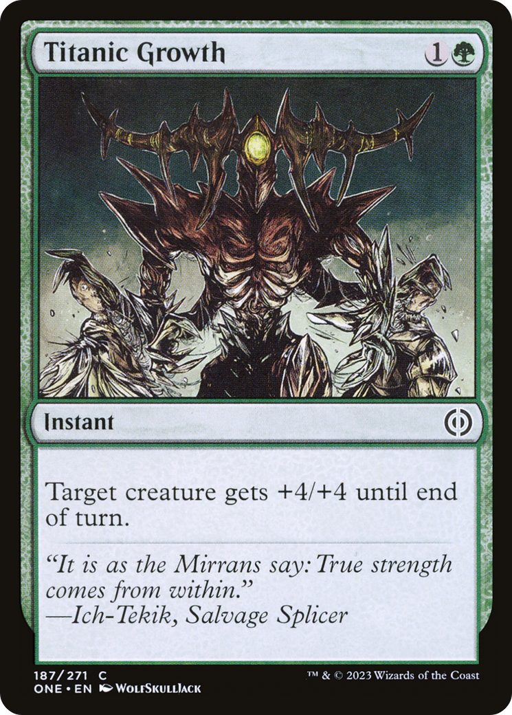 Titanic Growth [Phyrexia: All Will Be One]-1