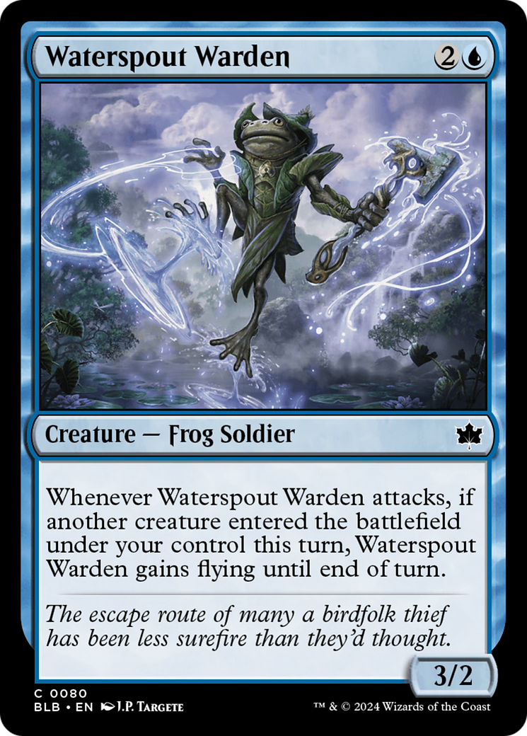 Waterspout Warden (BLB-080) - Bloomburrow Foil-1