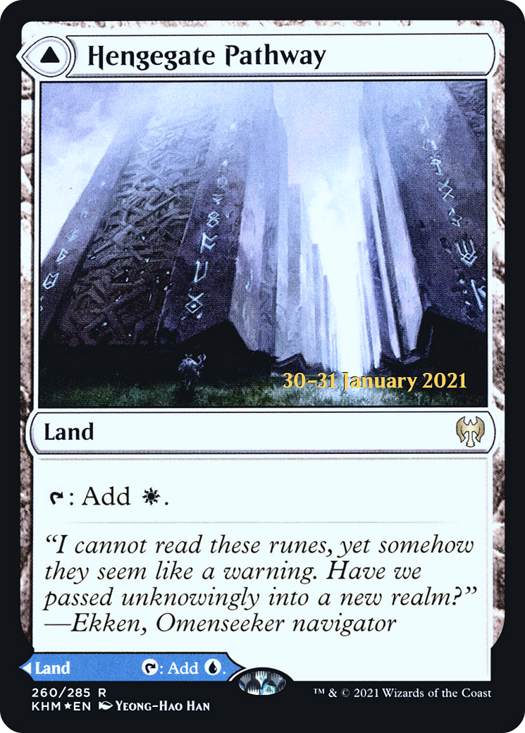 Hengegate Pathway // Mistgate Pathway [Kaldheim Prerelease Promos]-4