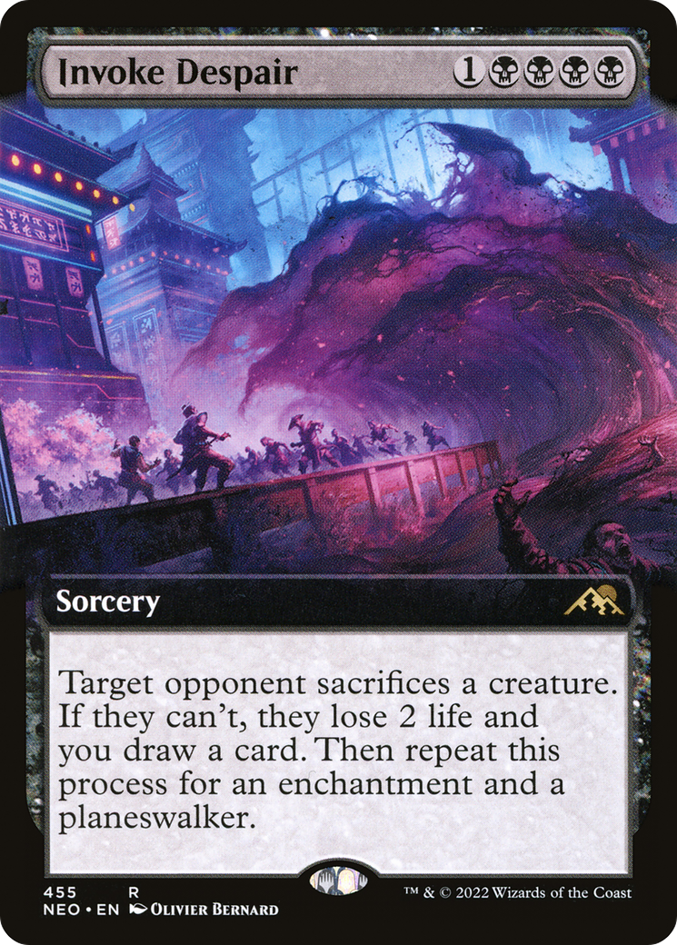 Invoke Despair (Extended Art) [Kamigawa: Neon Dynasty]-1