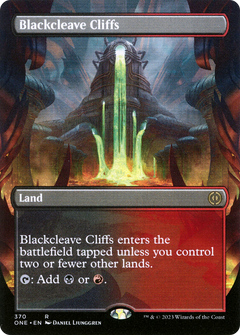 Blackcleave Cliffs (Borderless Alternate Art) [Phyrexia: All Will Be One]-1
