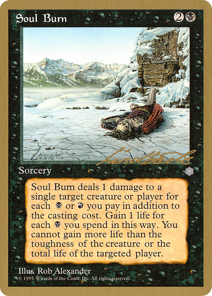 Soul Burn (Leon Lindback) [Pro Tour Collector Set]-1