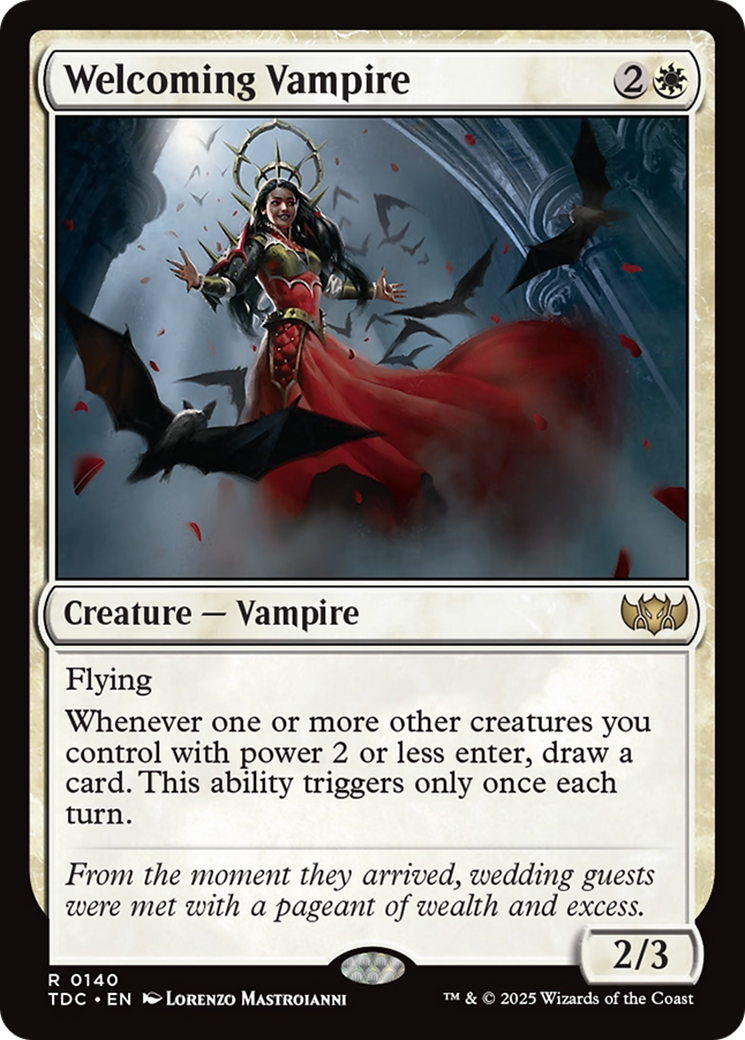 Welcoming Vampire (TDC-140) - Commander: Tarkir: Dragonstorm-1