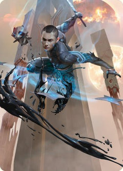 Kaito, Dancing Shadow Art Card [Phyrexia: All Will Be One Art Series]-1