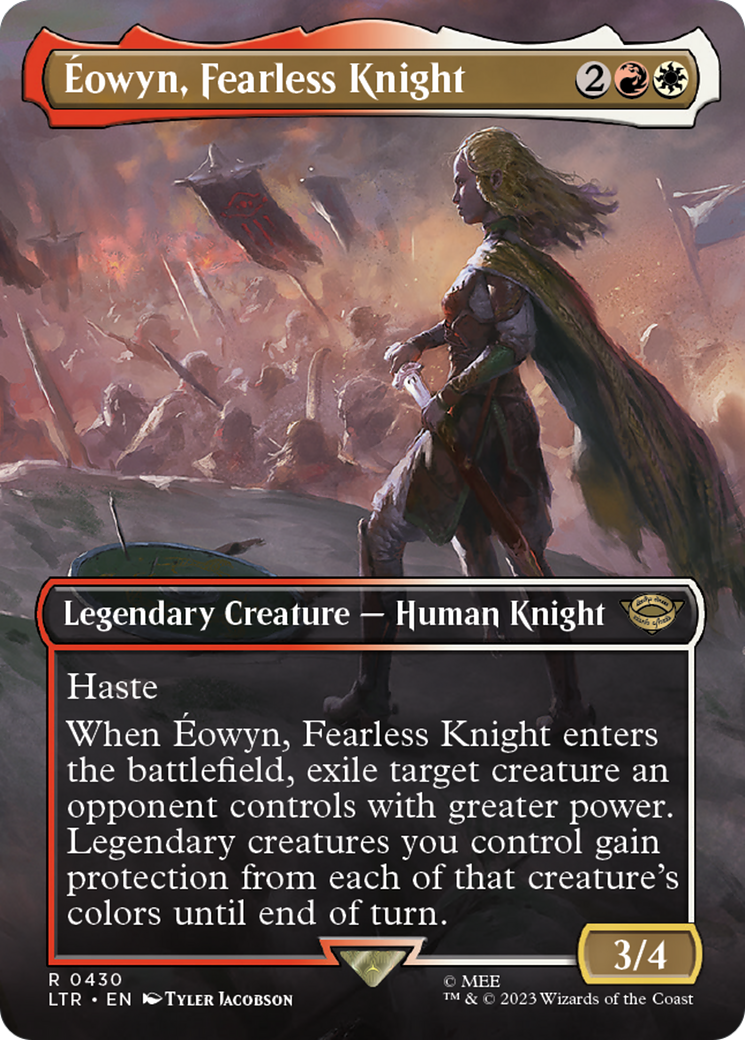 Eowyn, Fearless Knight (Borderless Alternate Art) [The Lord of the Rings: Tales of Middle-Earth]-1