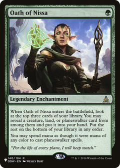 Oath of Nissa [The List]-1