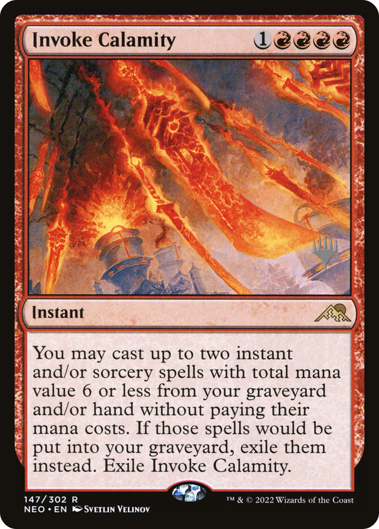 Invoke Calamity (Promo Pack) [Kamigawa: Neon Dynasty Promos]-1