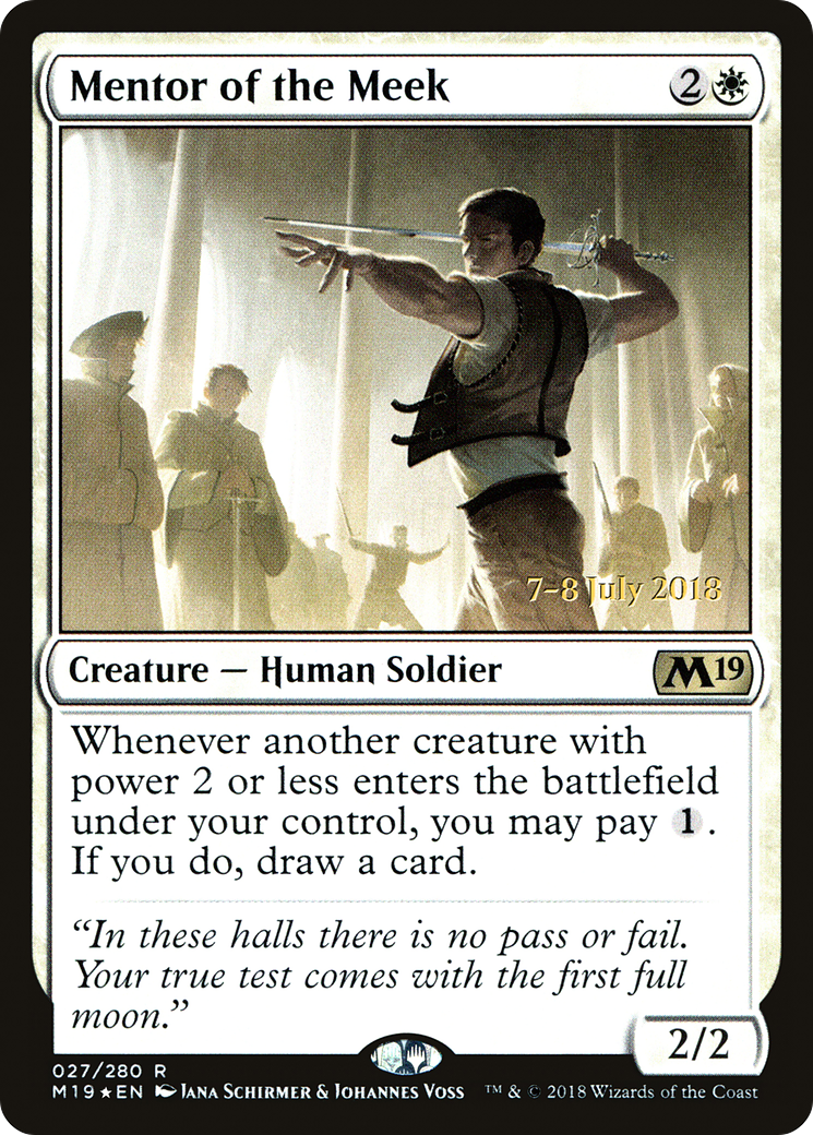 Mentor of the Meek [Core Set 2019 Prerelease Promos]-1