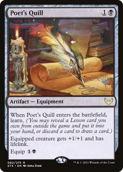 Poet's Quill (Promo Pack) [Strixhaven: School of Mages Promos]-1