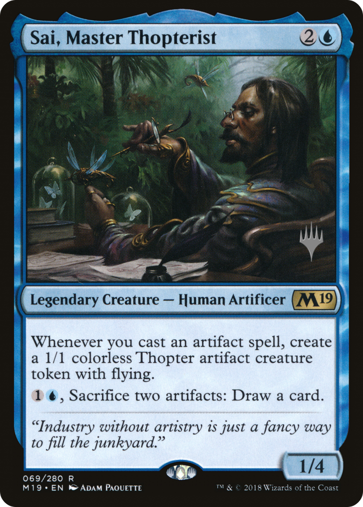 Sai, Master Thopterist (Promo Pack) [Core Set 2019 Promos]-1