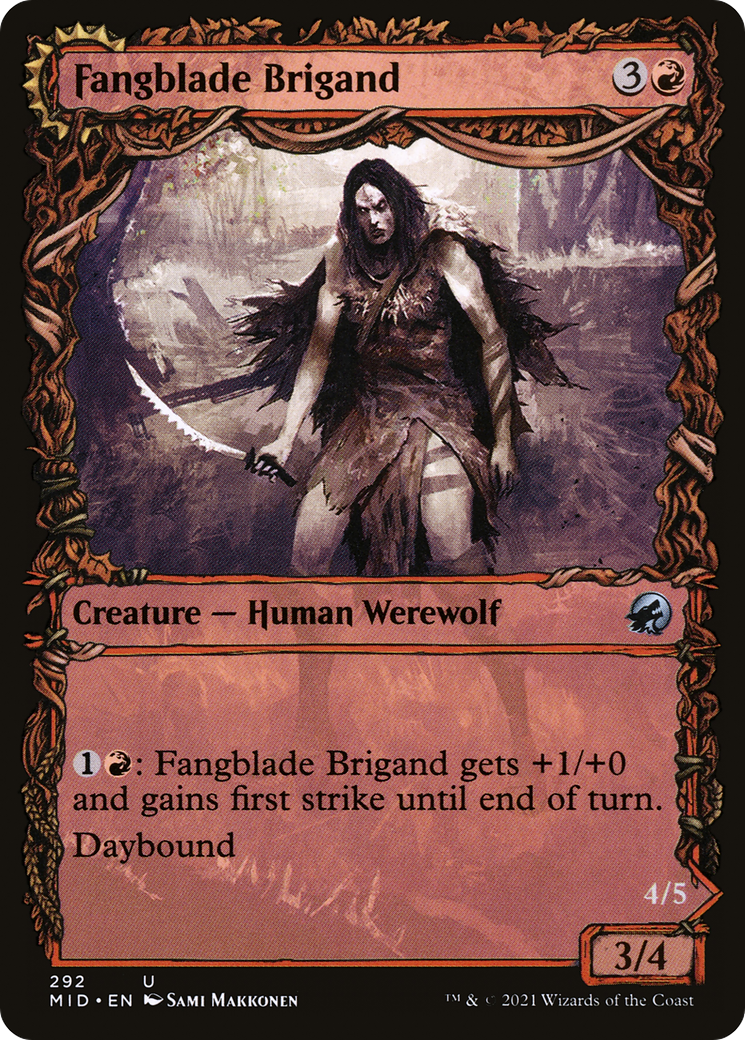 Fangblade Brigand // Fangblade Eviscerator (Showcase Equinox) [Innistrad: Midnight Hunt]-3