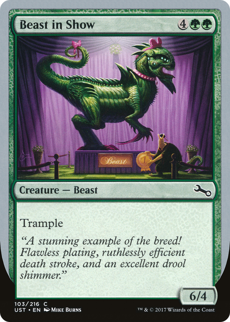 Beast in Show ("A stunning example...") [Unstable]-1