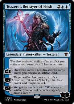 Tezzeret, Betrayer of Flesh [Murders at Karlov Manor Commander]-1