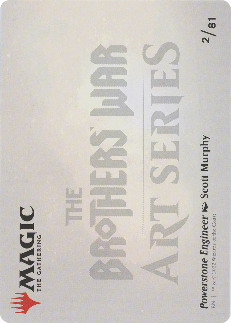 Powerstone Engineer // Powerstone Engineer (ABRO-002) - The Brothers' War Art Series (Borderless) Foil-2