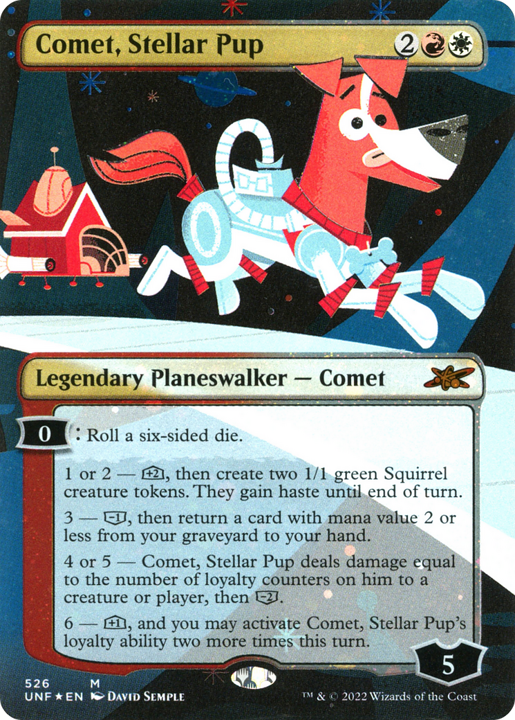 Comet, Stellar Pup (Borderless) (Galaxy Foil) [Unfinity]-1