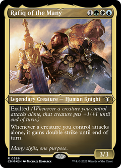 Rafiq of the Many (CMM-589) - Commander Masters Etched Foil-1
