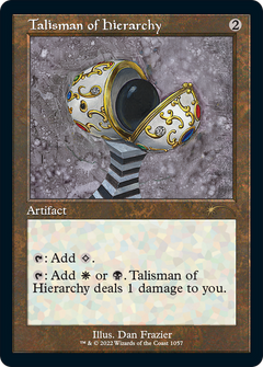 Talisman of Hierarchy (Retro Frame) (SLD-1057) - Secret Lair Drop Etched Foil-1