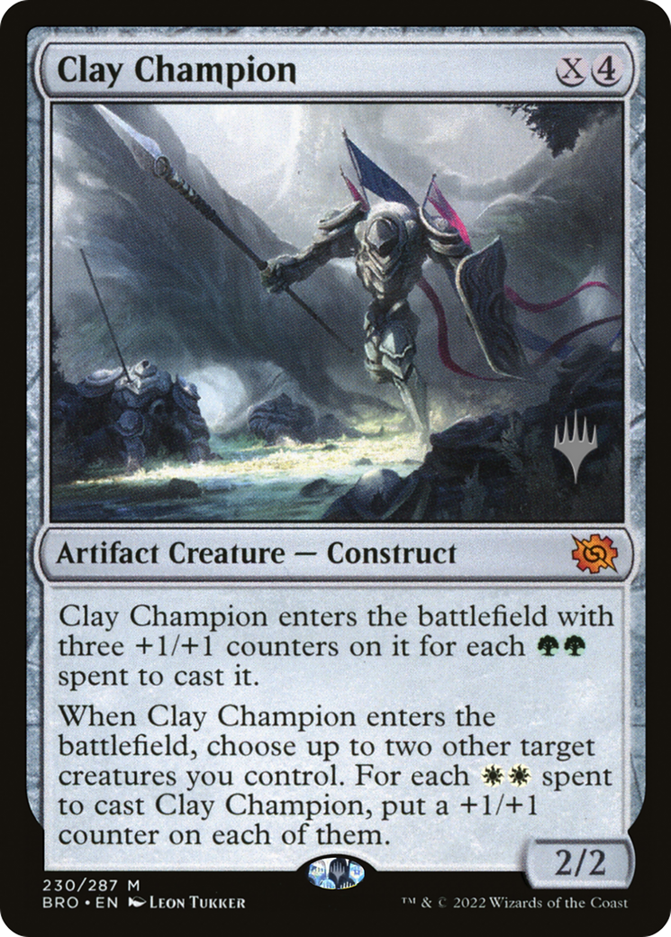 Clay Champion (Promo Pack) [The Brothers' War Promos]-1