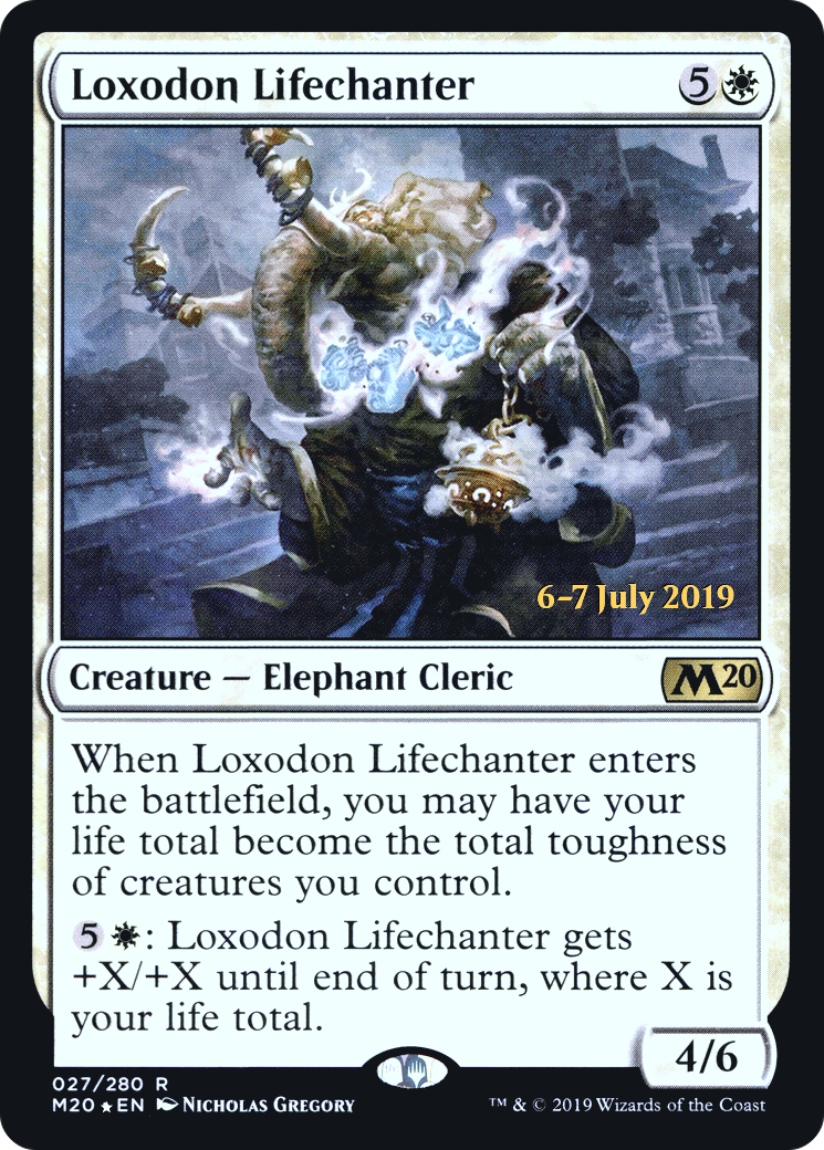 Loxodon Lifechanter [Core Set 2020 Prerelease Promos]-1