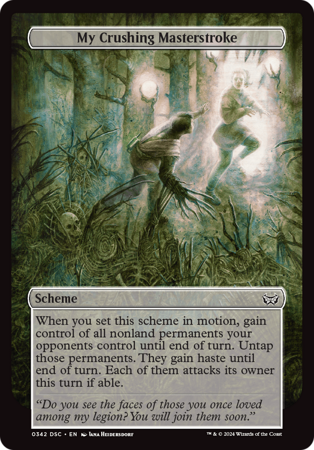 My Crushing Masterstroke (Full Art) [Duskmourn: Archenemy]-3