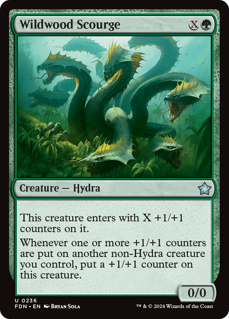 Wildwood Scourge (FDN-236) - Foundations Foil-1