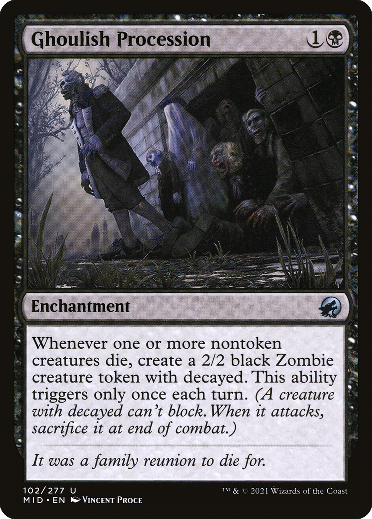 Ghoulish Procession [Innistrad: Midnight Hunt]-1