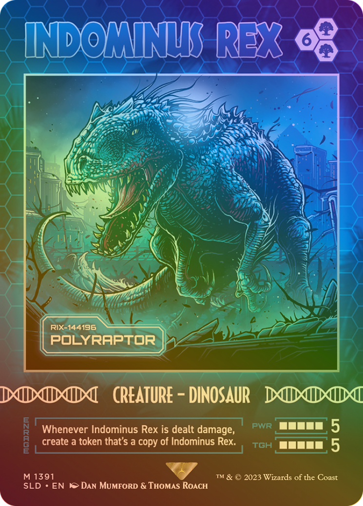 Indominus Rex - Polyraptor (Rainbow Foil) [Secret Lair Drop Series]-1