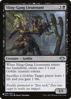 Sling-Gang Lieutenant [The List]-1