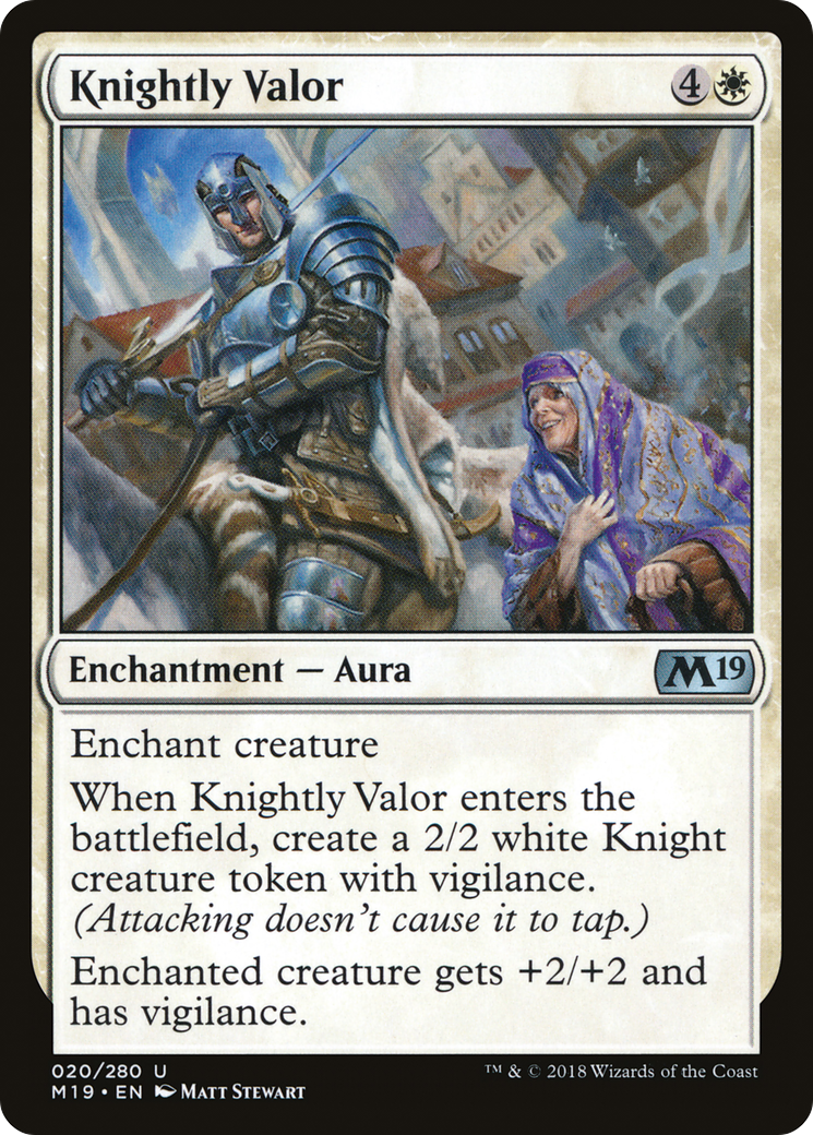 Knightly Valor [Core Set 2019]-1