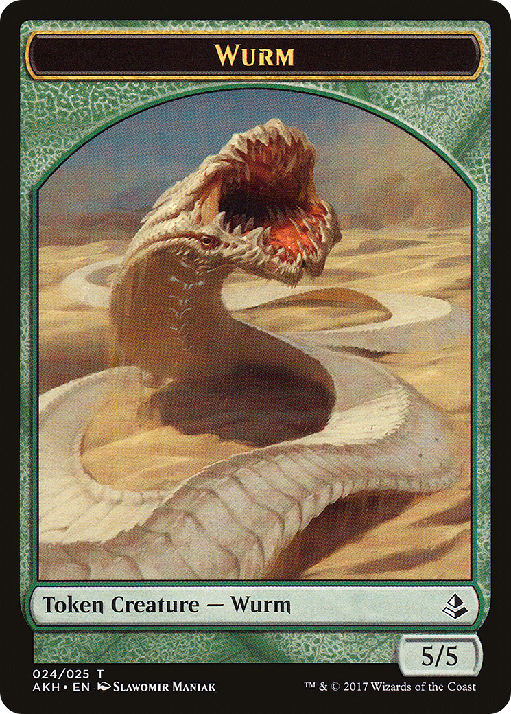 Wurm Token (AKH-024) - Amonkhet Tokens Foil-1