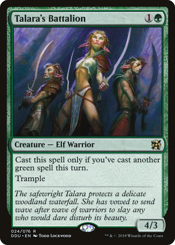 Talara's Battalion [Duel Decks: Elves vs. Inventors]-1