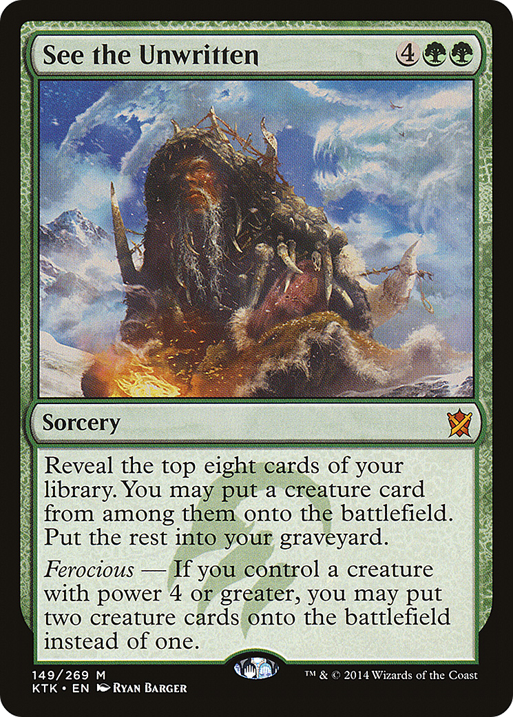 See the Unwritten [Khans of Tarkir]-1