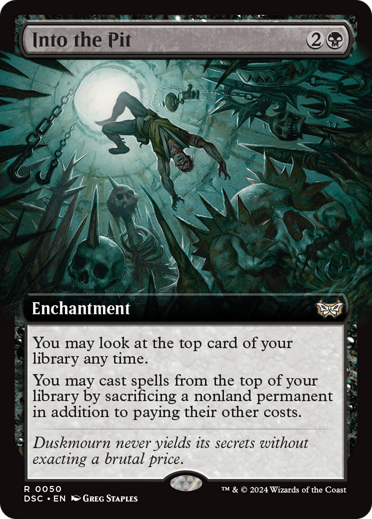 Into the Pit (Extended Art) [Duskmourn: House of Horror Commander]-1