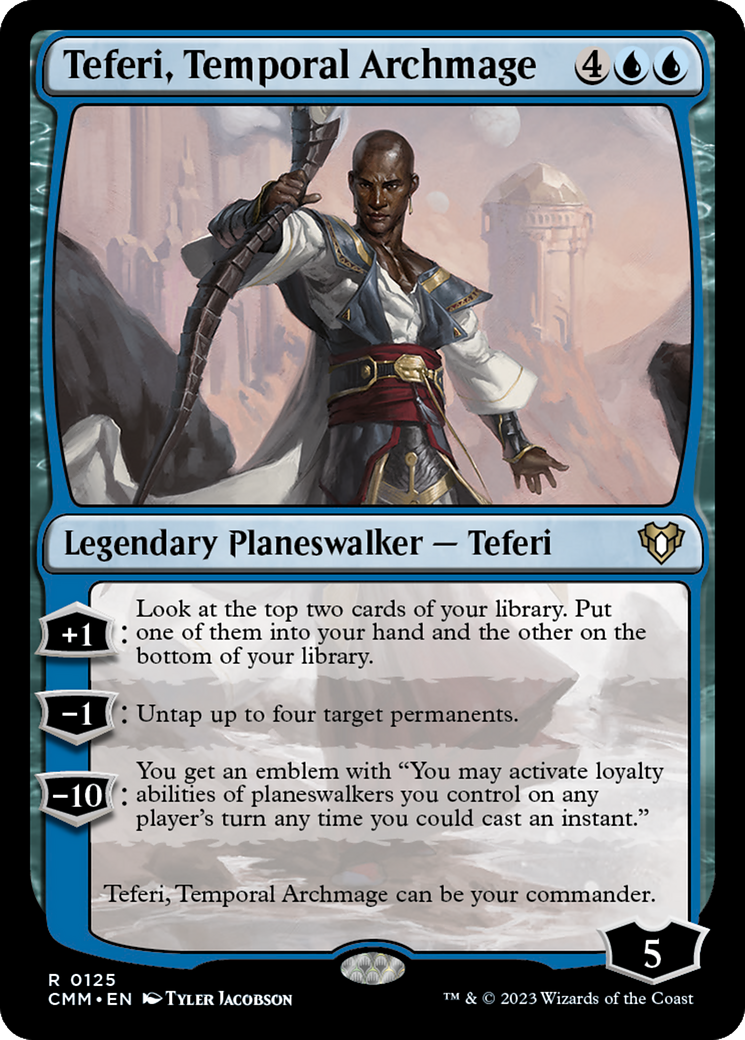 Teferi, Temporal Archmage [Commander Masters]-1